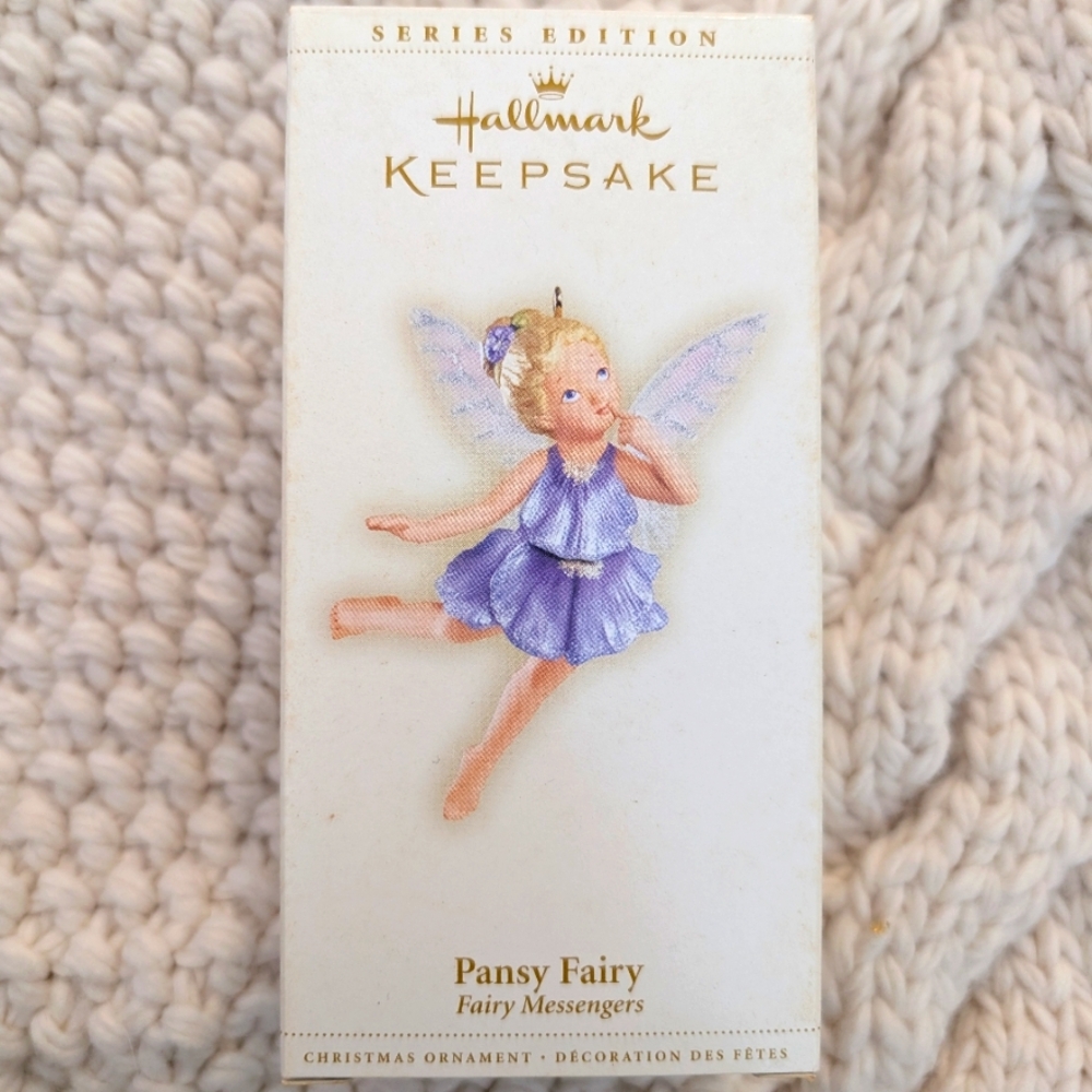Hallmark Keepsake Pansy Fairy Ornament
